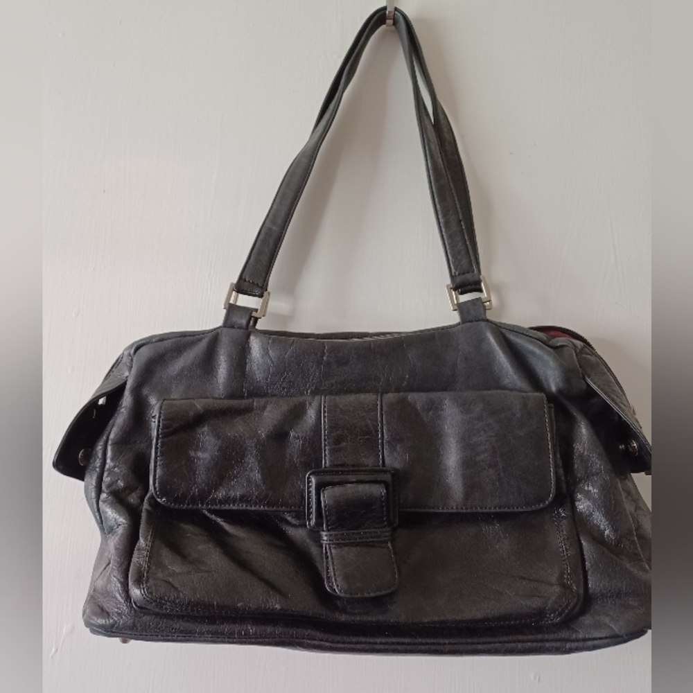 Hobo international black leather with shoulder straps